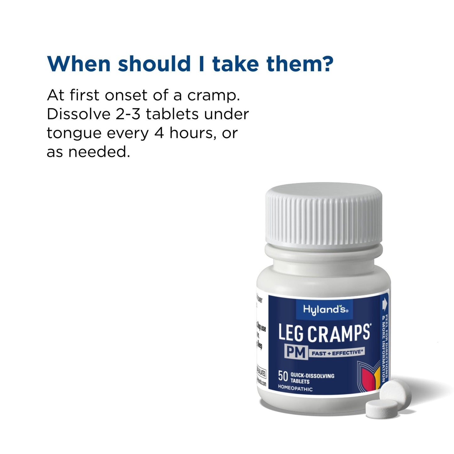 Hyland's Leg Cramps PM, Relief of Nighttime Leg, Calf, and Foot Cramps, 50 Quick-Dissolving Tablets 4-Pack (200 Total) - Maple Wellness Supplements