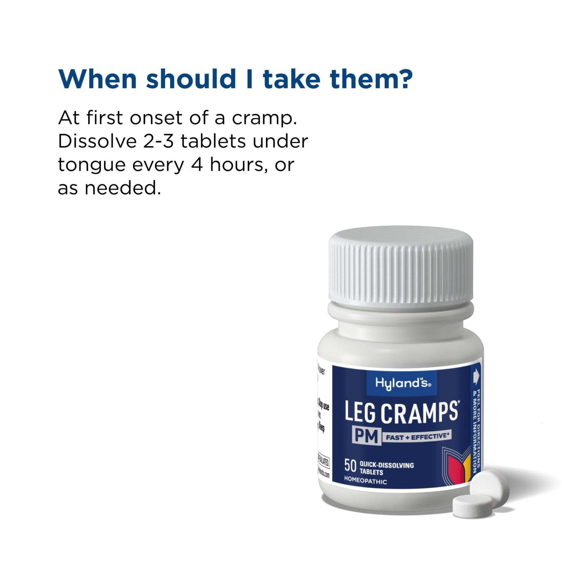 Hyland's Leg Cramps PM, Relief of Nighttime Leg, Calf, and Foot Cramps, 50 Quick-Dissolving Tablets 4-Pack (200 Total) - Maple Wellness Supplements