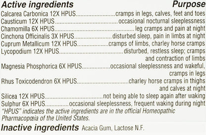 Hyland's Leg Cramps PM Tablets 50 ea 50 Count (Pack of 2) - Maple Wellness Supplements