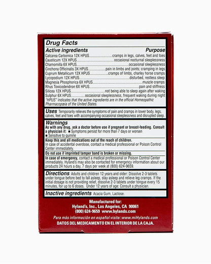 Hyland's Leg Cramps PM Tablets 50 ea 50 Count (Pack of 2) - Maple Wellness Supplements