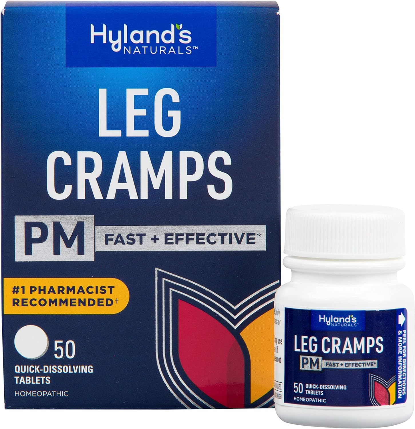 Hyland's Leg Cramps PM With Quinine Tablets 50 ea ( Pack of 6) - Maple Wellness Supplements