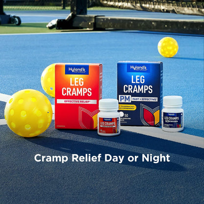 Hyland's Leg Cramps, Relief of Leg, Calf, Charley Horses, and Foot Cramps, 50 Quick-Dissolving Tablets - Maple Wellness Supplements