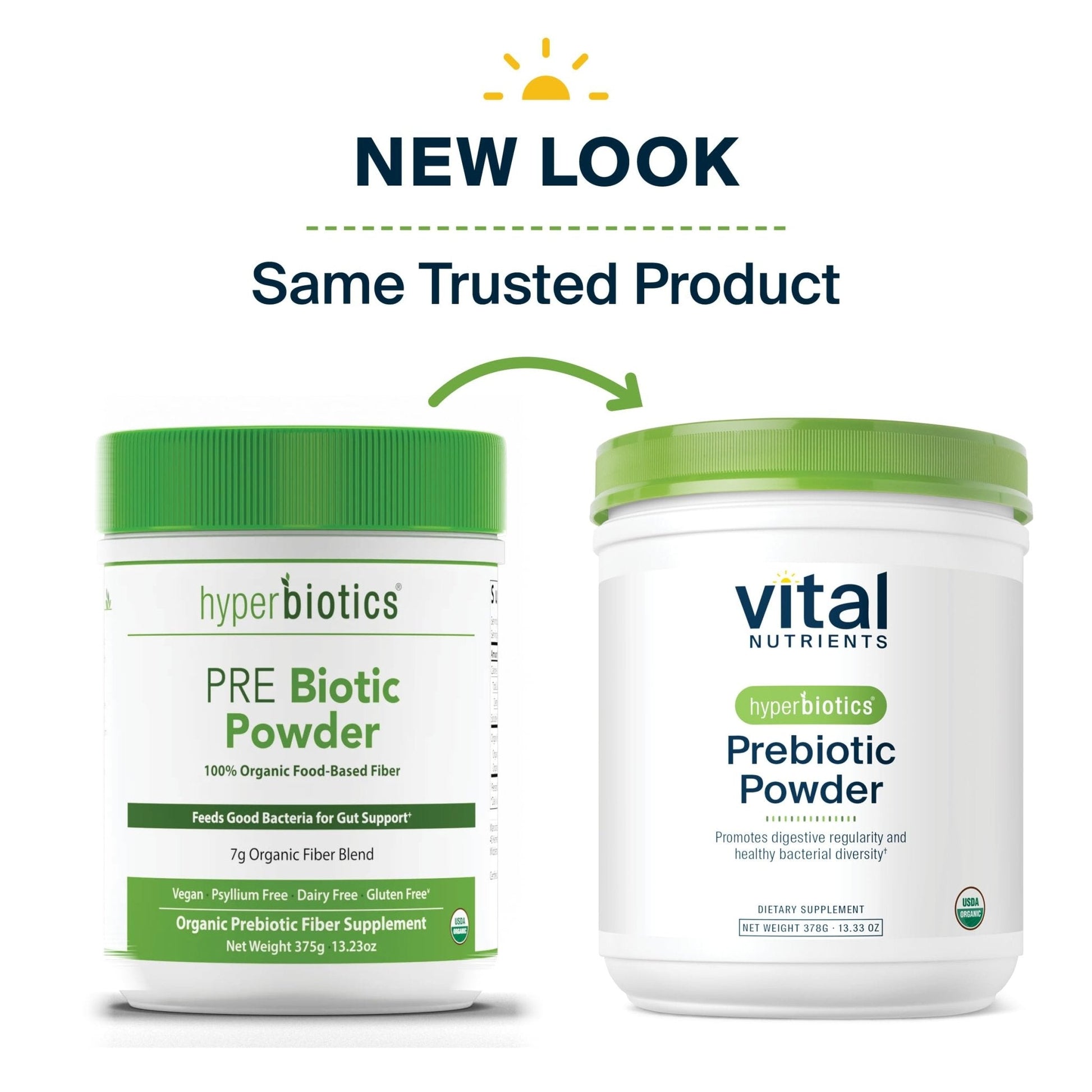 Hyperbiotics Vital Nutrients Organic Prebiotic Fiber Powder | Supports Gut Health and Digestive Regularity | Soluble Fiber Supplement for Women and Men - Maple Wellness Supplements
