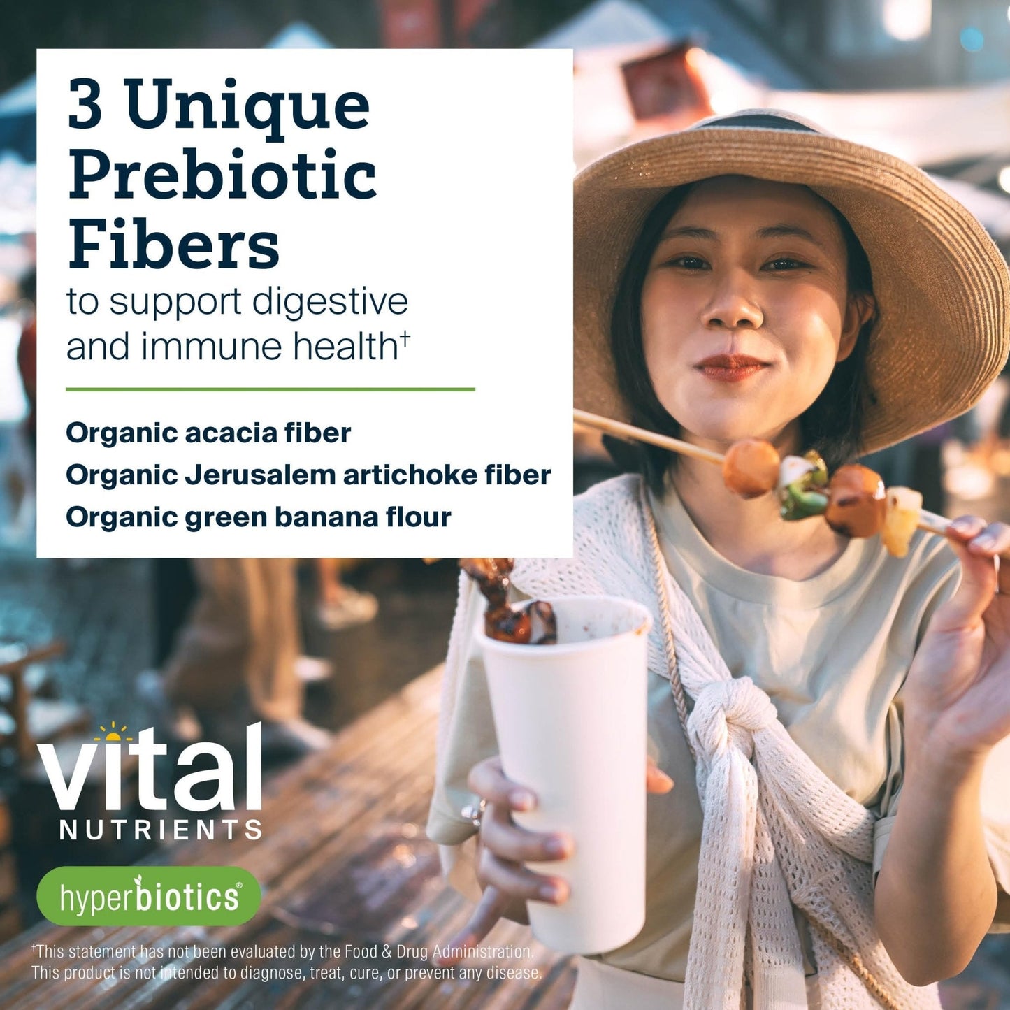 Hyperbiotics Vital Nutrients Organic Prebiotic Fiber Powder | Supports Gut Health and Digestive Regularity | Soluble Fiber Supplement for Women and Men - Maple Wellness Supplements