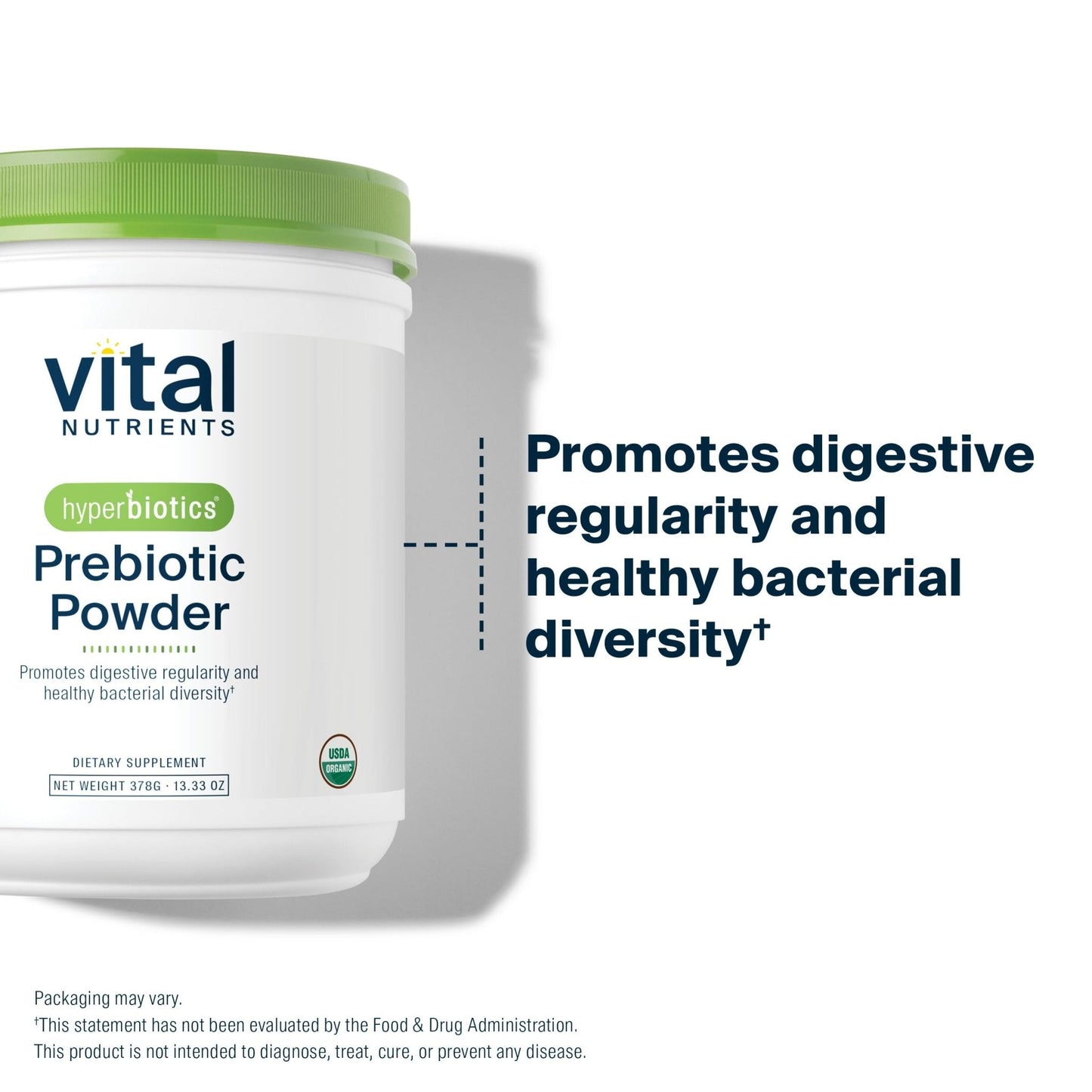 Hyperbiotics Vital Nutrients Organic Prebiotic Fiber Powder | Supports Gut Health and Digestive Regularity | Soluble Fiber Supplement for Women and Men - Maple Wellness Supplements