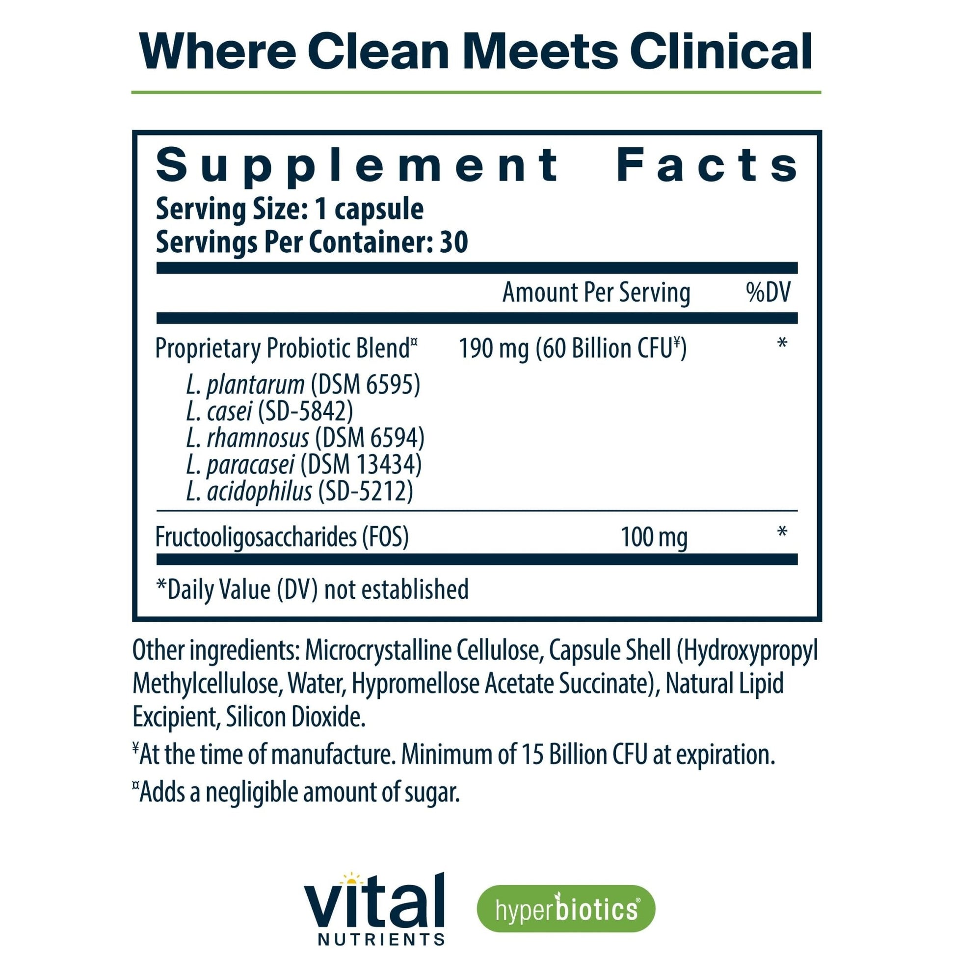 Hyperbiotics Vital Nutrients Prebiotic and Probiotic for Women and Men | 60 Billion CFU | Pre and Probiotics Supports Digestive Health, Constipation, Diarrhea, - Maple Wellness Supplements