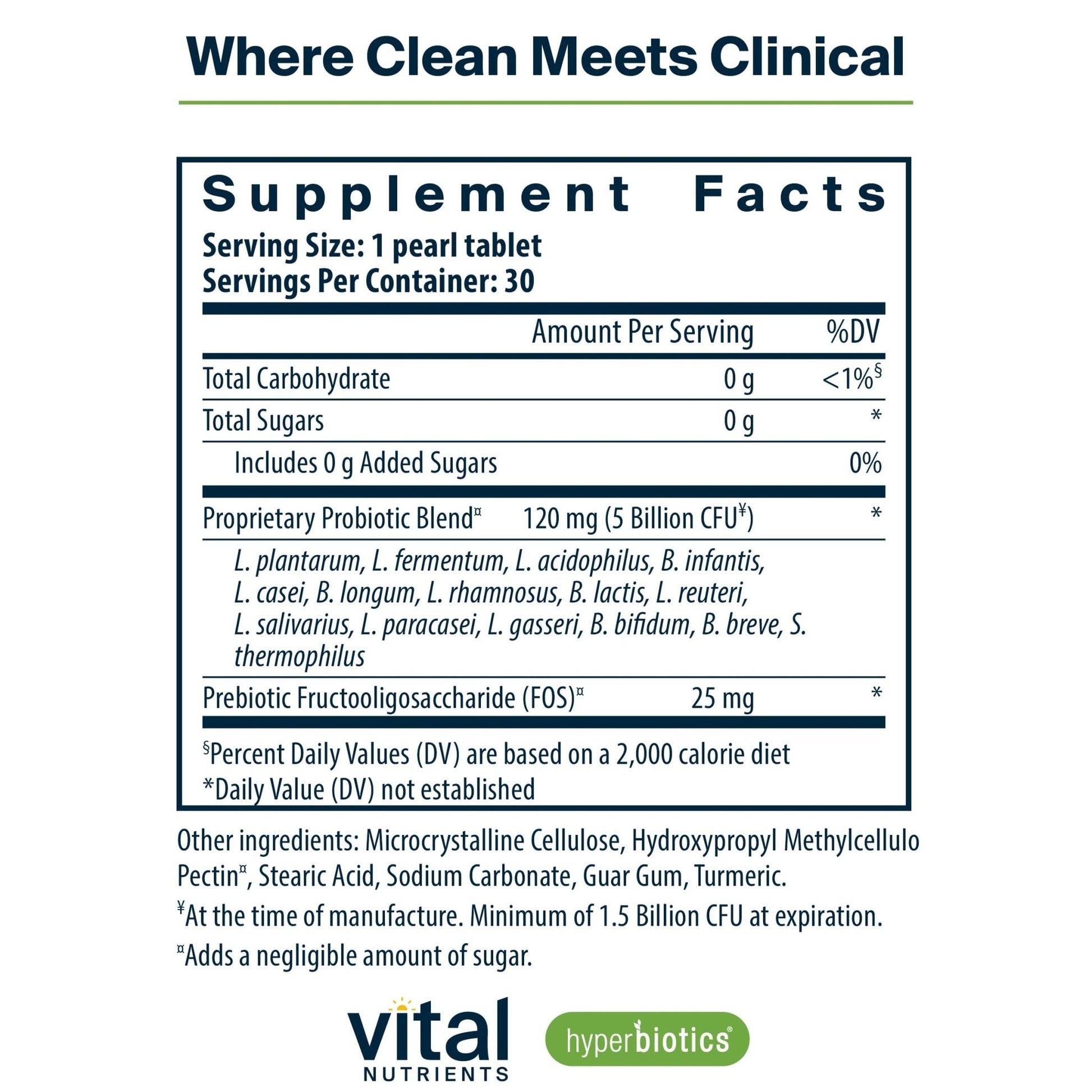 Hyperbiotics Vital Nutrients Pro-15 Prebiotics and Probiotics for Women and Men | 15 Science Backed Strains | Supports Occasional Constipation, Diarrhea, Gas & Bloating | 30 Vegan Time Release Pearls - Maple Wellness Supplements