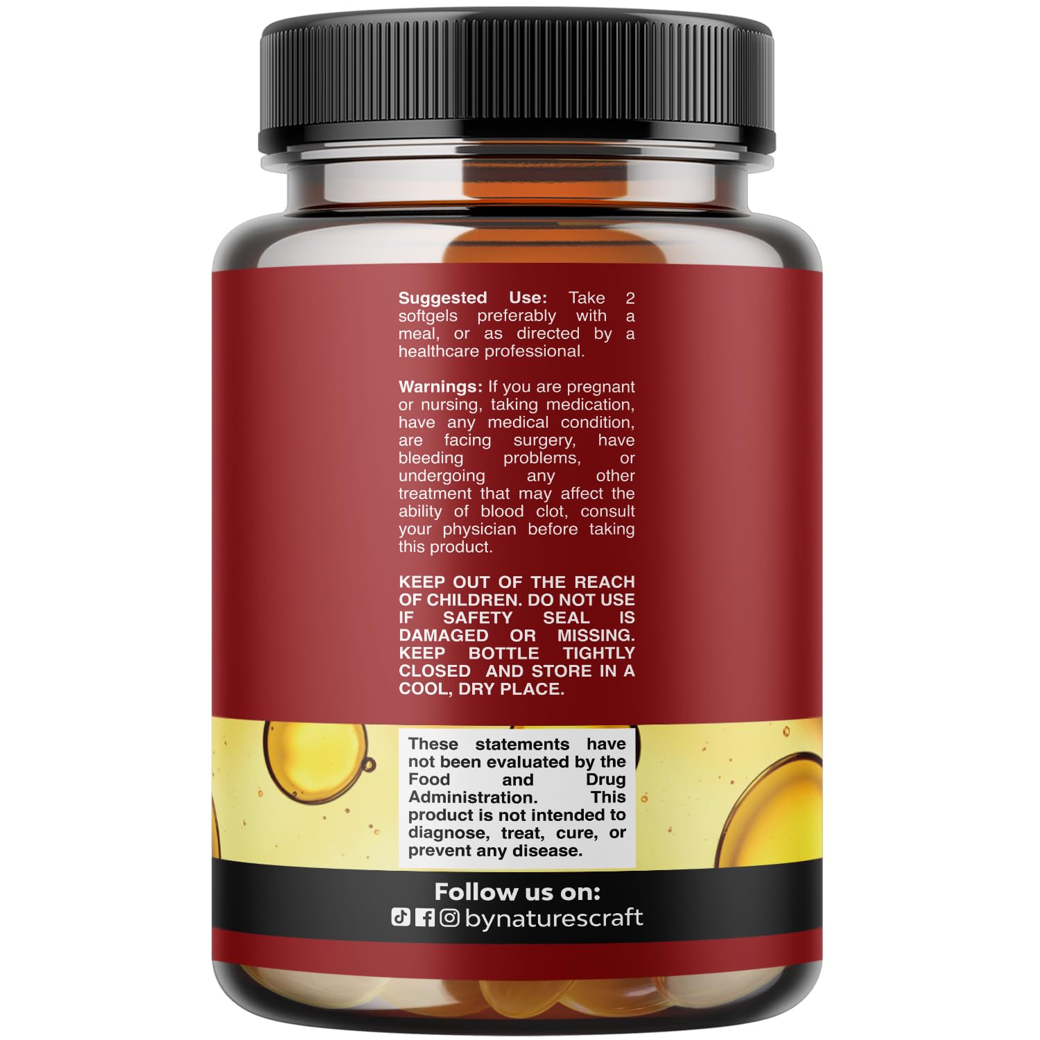 Icelandic Wild Caught Cod Liver Oil Softgels - Fish Omega 3, EPA, DHA, Vitamin D & A, 1000mg Per Serving - Burpless Capsules for Heart - Maple Wellness Supplements