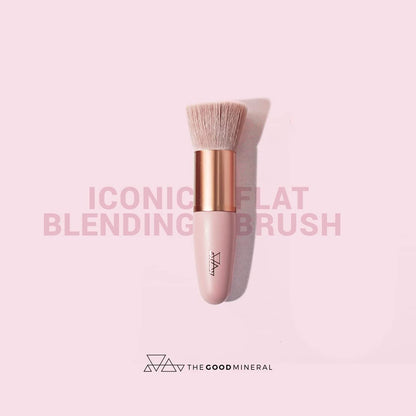 Iconic Flat Blending Brush - The Good Mineral | Best Brush for Loose Powder | Vegan - Maple Wellness Supplements