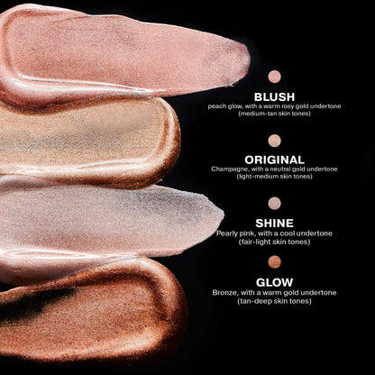 ICONIC LONDON Illuminator | Liquid Highlighting Drops for a Radiant Glow, Cruelty-Free, Vegan Makeup, Original (Champagne Shimmer) 0.45 Fl oz - Maple Wellness Supplements