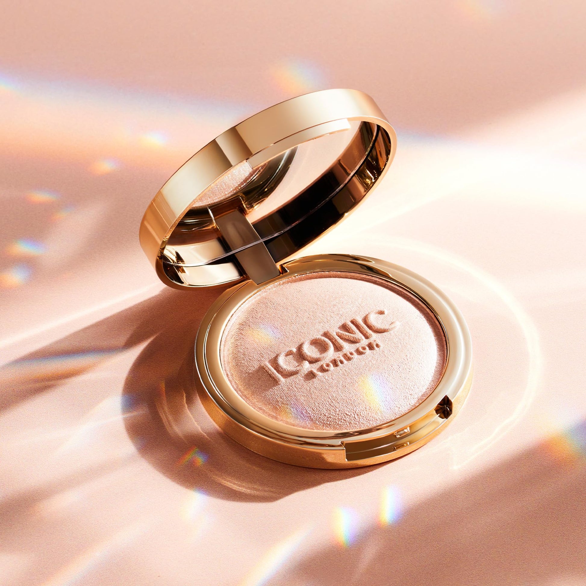 ICONIC LONDON Lit and Luminous Baked Highlighter | Pressed Powder Highlighter for a Radiant Glow, Cruelty-Free, Vegan Makeup, 0.56 oz - Maple Wellness Supplements