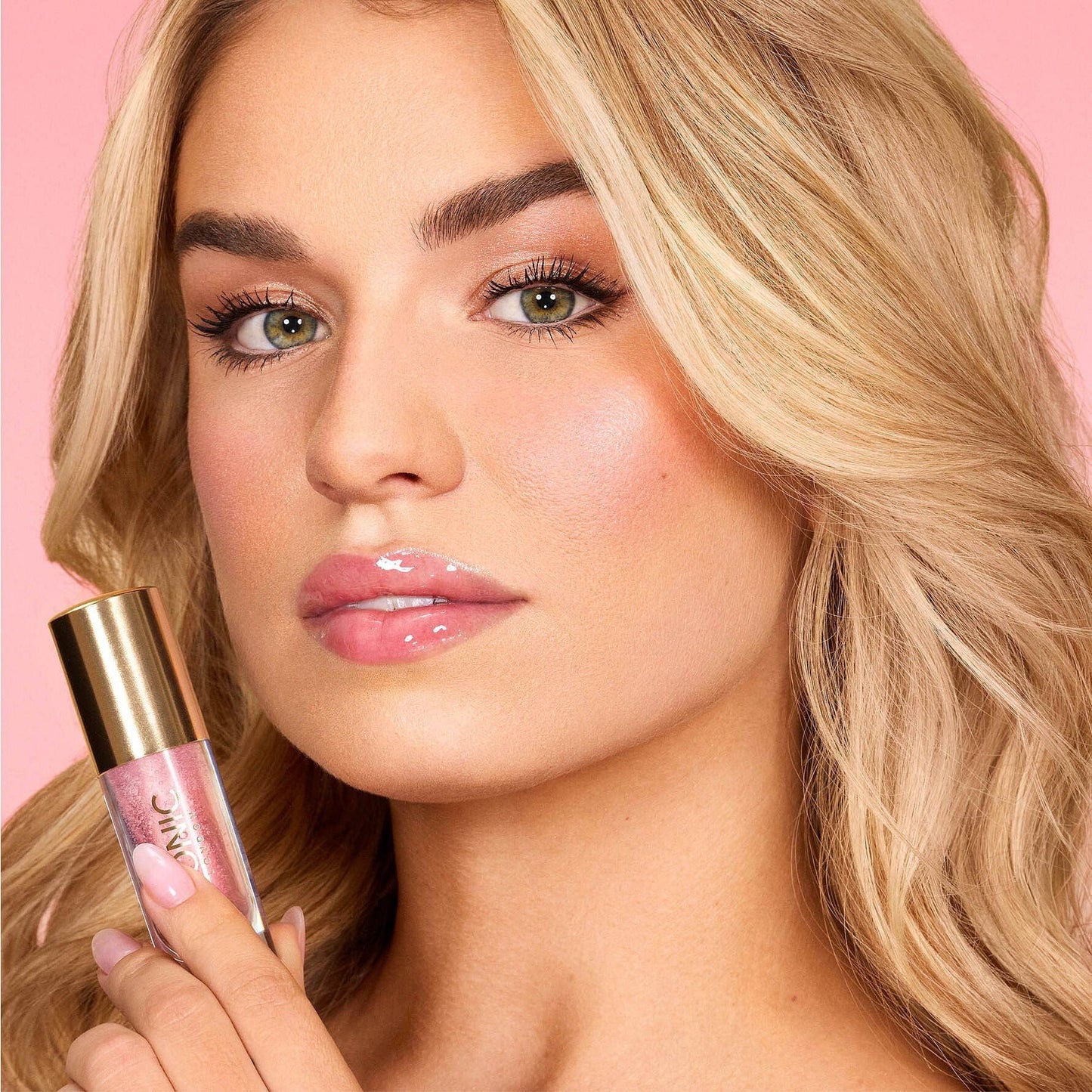 ICONIC LONDON Lustre Lip Oil | Non Sticky, Moisturizing and High Shine Lip Oil, Containing Vitamin C and Hyaluronic Acid, Cruelty Free, Vegan Makeup, Sugar Mama (Pink), 6 mL/ 0.2 Fl Oz - Maple Wellness Supplements