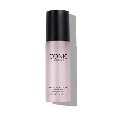 ICONIC LONDON Prep Set Blur Setting Spray | Makeup Fixing Spray, Blurs Imperfections and Gives Skin a Radiant Glow, Vegan Makeup, 120 mL / 4.05 Fl Oz. - Maple Wellness Supplements