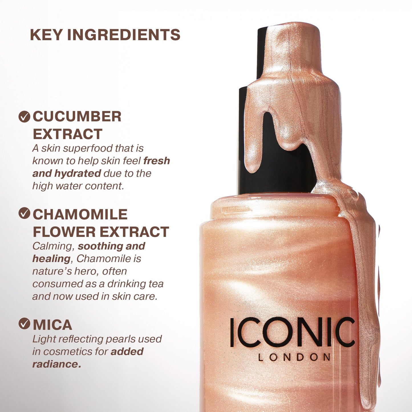 ICONIC LONDON Prep-Set-Glow | Hydrating + Setting + Glowing Spray, 3-in-1 Formula for a Dewy, Radiant Finish, Cruelty-Free, Vegan Makeup, 4.22 Fl oz - Maple Wellness Supplements