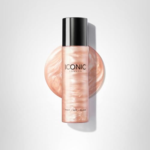 ICONIC LONDON Prep-Set-Glow | Hydrating + Setting + Glowing Spray, 3-in-1 Formula for a Dewy, Radiant Finish, Cruelty-Free, Vegan Makeup, 4.22 Fl oz - Maple Wellness Supplements