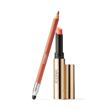 ICONIC LONDON Sealed with a Kiss Gift Set | Includes Melting Touch Lip Balm (Undone) and Fuller Pout Sculpting - Maple Wellness Supplements