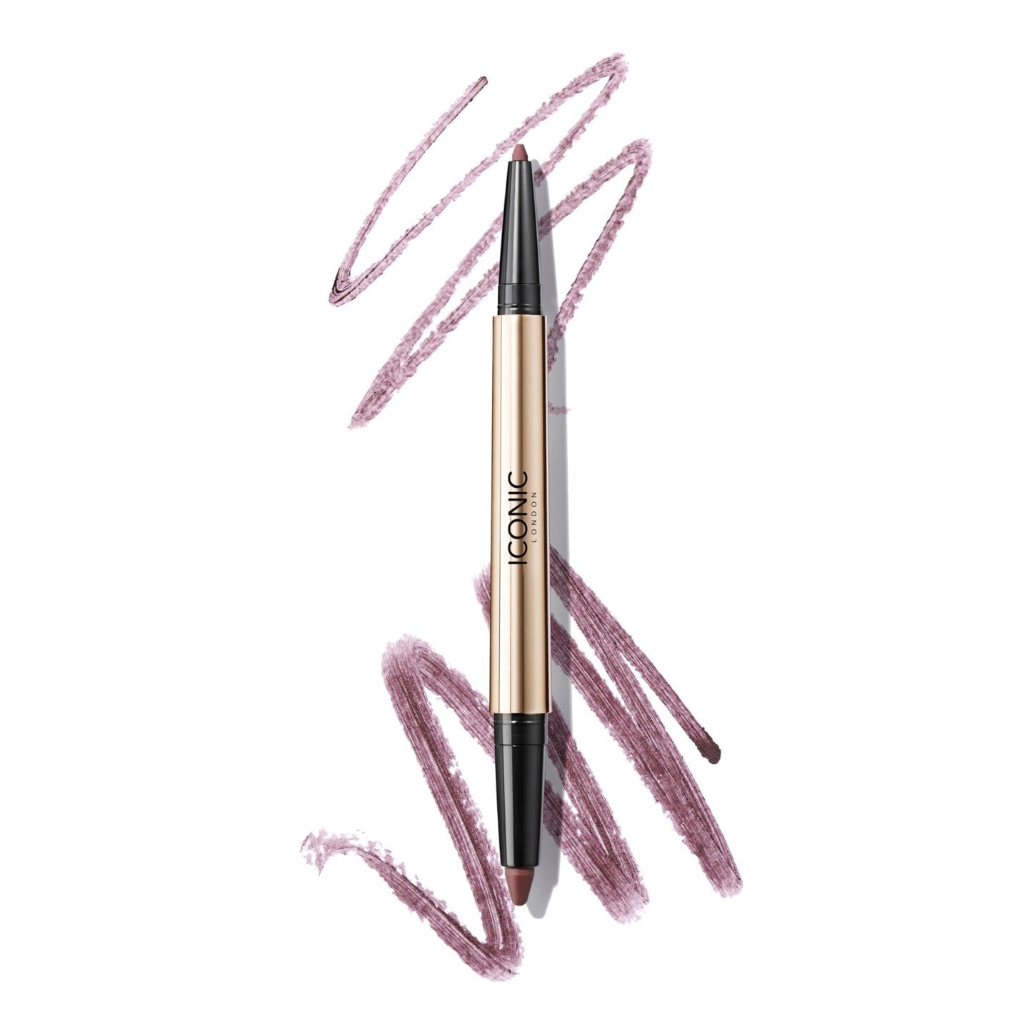 ICONIC LONDON Smokey Eye Duo Eyeliner | Creamy, Easy to Blend 2-in-1 Eyeliner Crayon, Water Resistant, Cruelty Free, Vegan Makeup (Spiced Plum) 0.027 oz - Maple Wellness Supplements