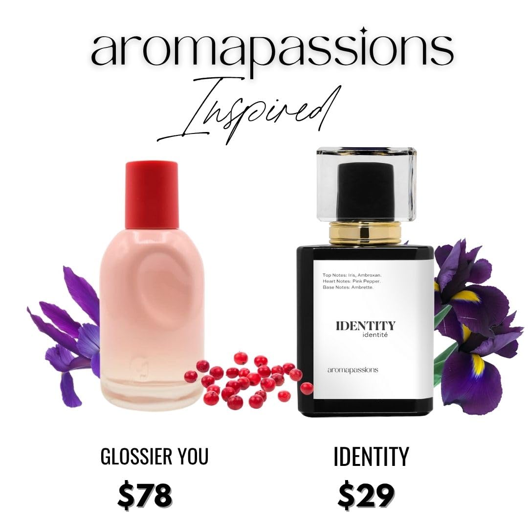 IDENTITY | Inspired by GLSSIER YOU | Pheromone Perfume for Men and Women | Extrait De Parfum | Long Lasting Dupe Clone Essential Oils Fragrance | Perfume De Hombre Mujer | (50 ml / 1.7 Fl Oz) - Maple Wellness Supplements