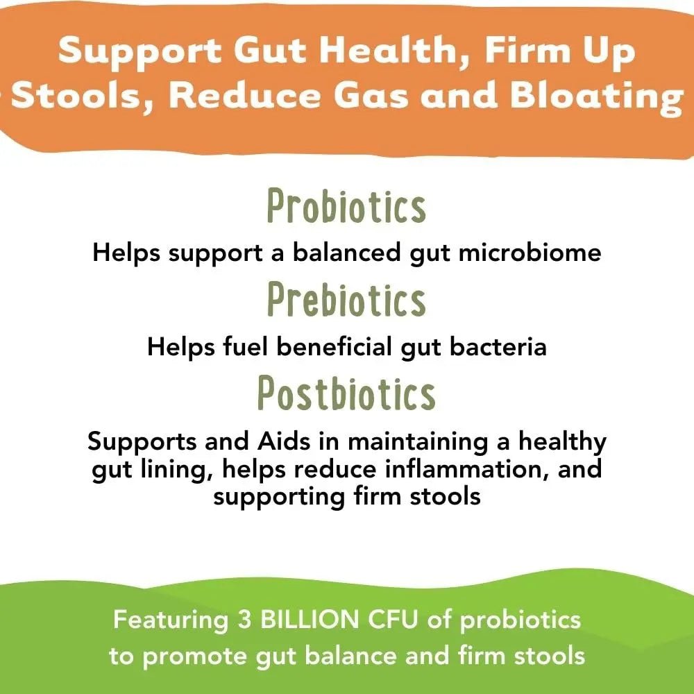iHeartDogs Pupkin Probiotics, Prebiotics, Postbiotics, & Fiber for Dogs with Pumpkin, Gut Soothing Bone Broth & Mushrooms - Maple Wellness Supplements