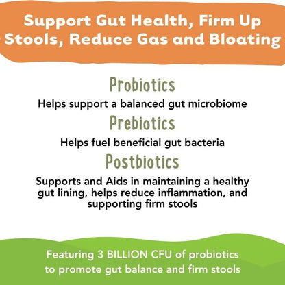 iHeartDogs Pupkin Probiotics, Prebiotics, Postbiotics, & Fiber for Dogs with Pumpkin, Gut Soothing Bone Broth & Mushrooms - Maple Wellness Supplements