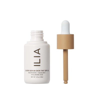 ILIA - Super Serum Skin Tint SPF 40 | Non-Comedogenic, Vegan, Lightweight to Help Against Blue Light, + Pollution while Hydrating, Smoothing, + Refining (Paloma ST9, 1 fl oz | 30 ml) - Maple Wellness Supplements