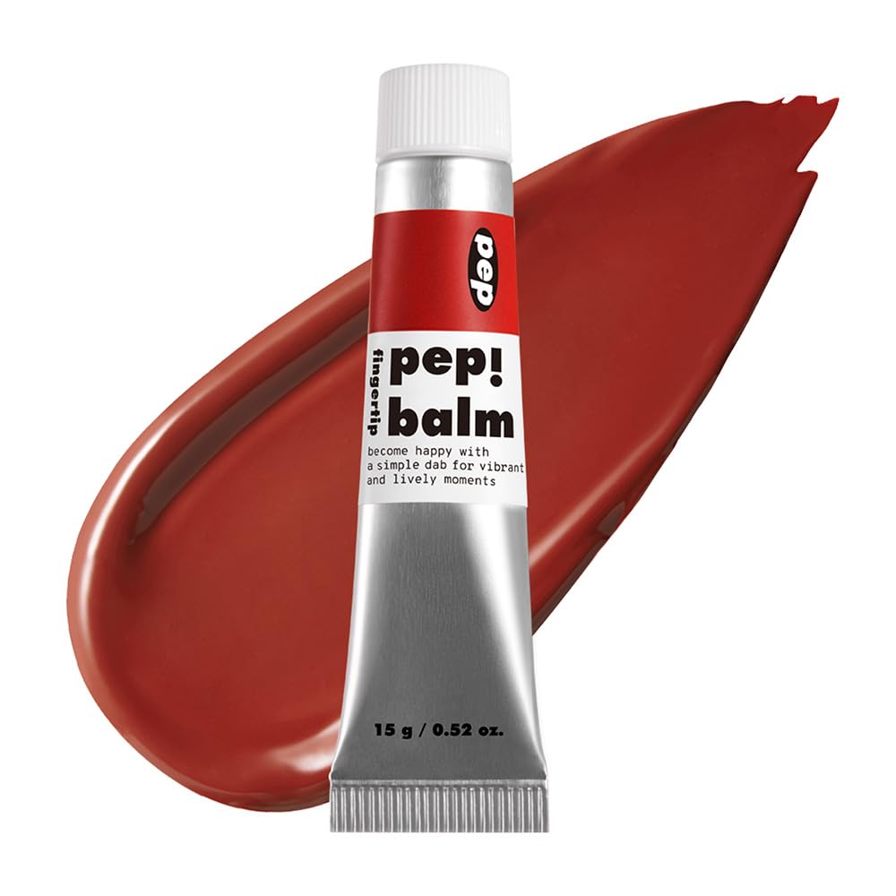I'M MEME Lip and Cheek Tint - PepBalm 001 Recharger | Wtih Shea Butter, Gift, Liquid Blush, Travel-Friendly, Highly Pigmented, Non-Drying, Sheer Balm Gross Tint, 0.52 Oz - Maple Wellness Supplements
