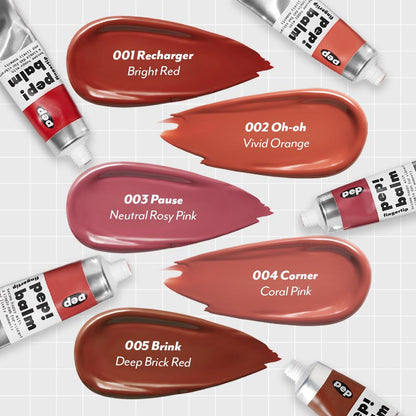 I'M MEME Lip and Cheek Tint - PepBalm 001 Recharger | Wtih Shea Butter, Gift, Liquid Blush, Travel-Friendly, Highly Pigmented, Non-Drying, Sheer Balm Gross Tint, 0.52 Oz - Maple Wellness Supplements