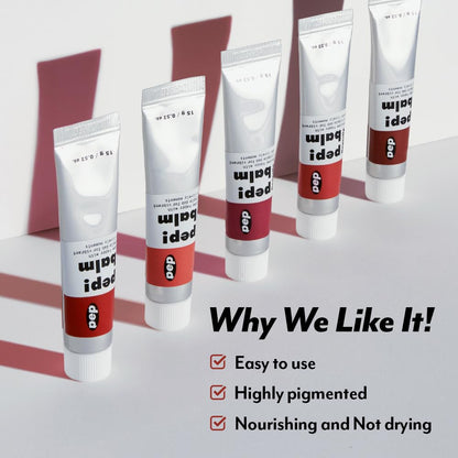 I'M MEME Lip and Cheek Tint - PepBalm 001 Recharger | Wtih Shea Butter, Gift, Liquid Blush, Travel-Friendly, Highly Pigmented, Non-Drying, Sheer Balm Gross Tint, 0.52 Oz - Maple Wellness Supplements