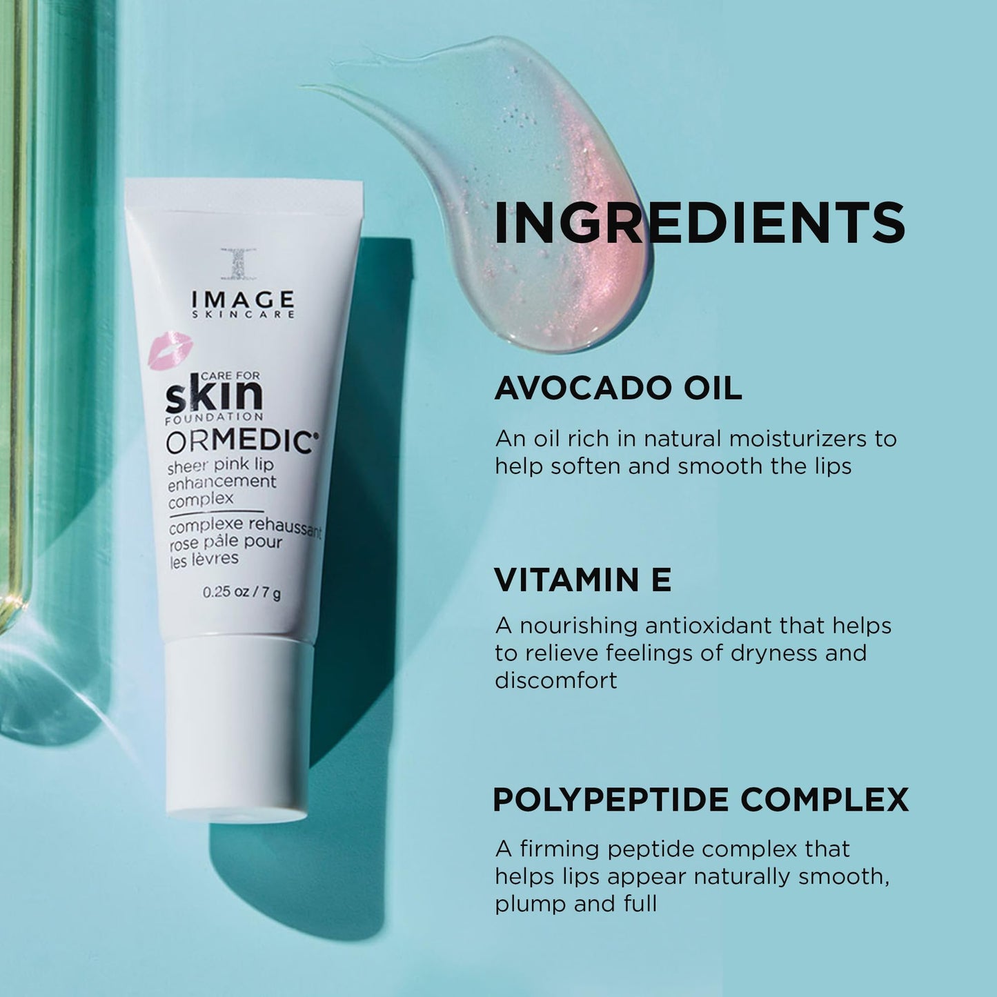 IMAGE Skincare, ORMEDIC pH Balancing Lip Enhancement Complex, with Avocado Oil - Maple Wellness Supplements