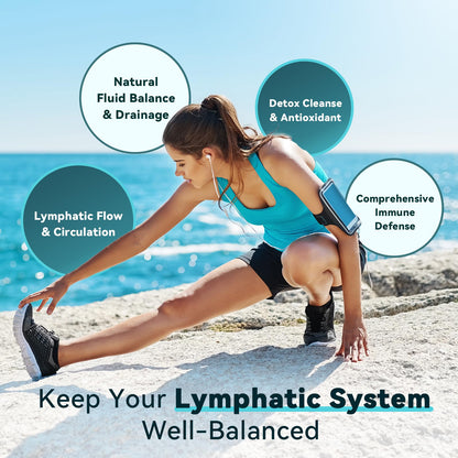 iMATCHME Lymphatic Drainage Supplements for Lymph System Support, Detox & Cleanse, Liver Health,Fluid Balance, Immune Support, Natural Herbal Blends with Echinacea, Liposomal Glutathione, 60 Capsules - Maple Wellness Supplements