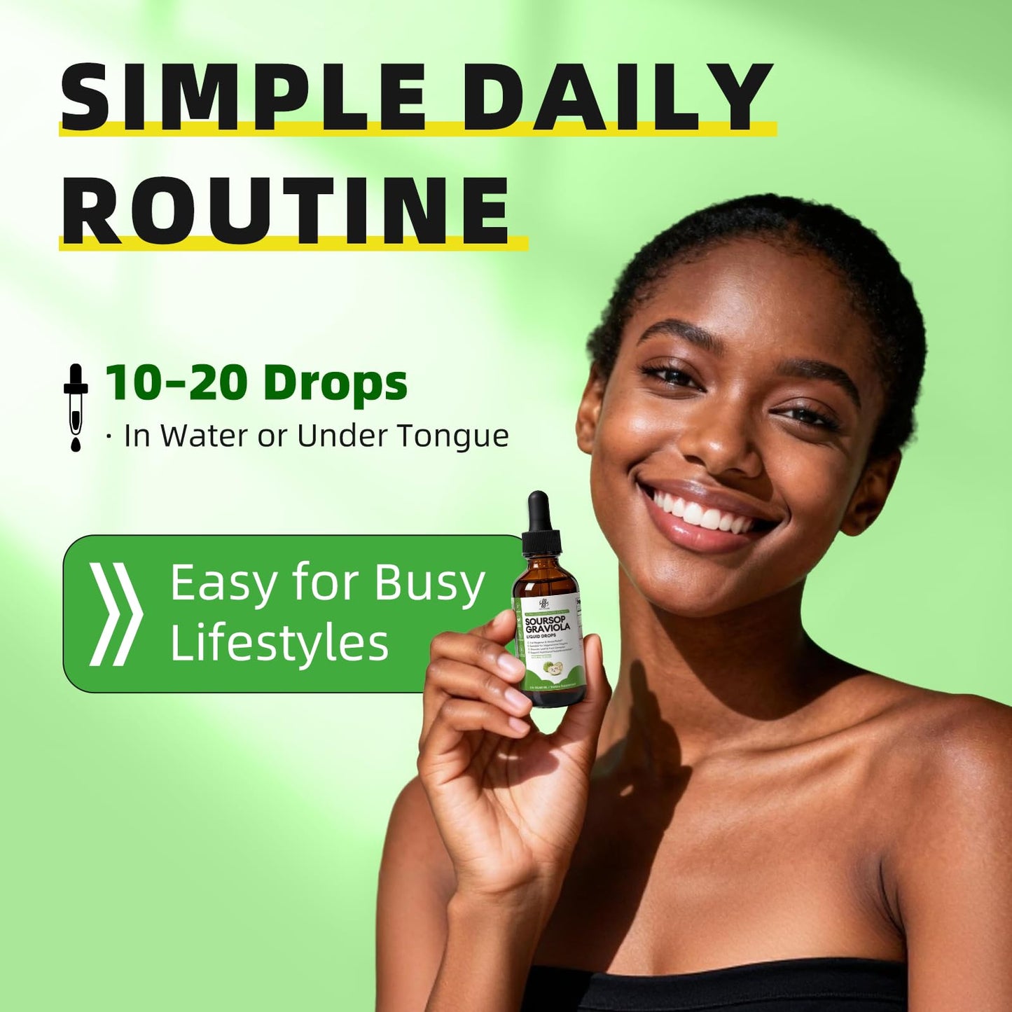 iMATCHME Soursop Graviola Liquid Drop for Cell Support & Regeneration, Immune System and Gut Health Support, Soursop Bitters Liquid - Maple Wellness Supplements