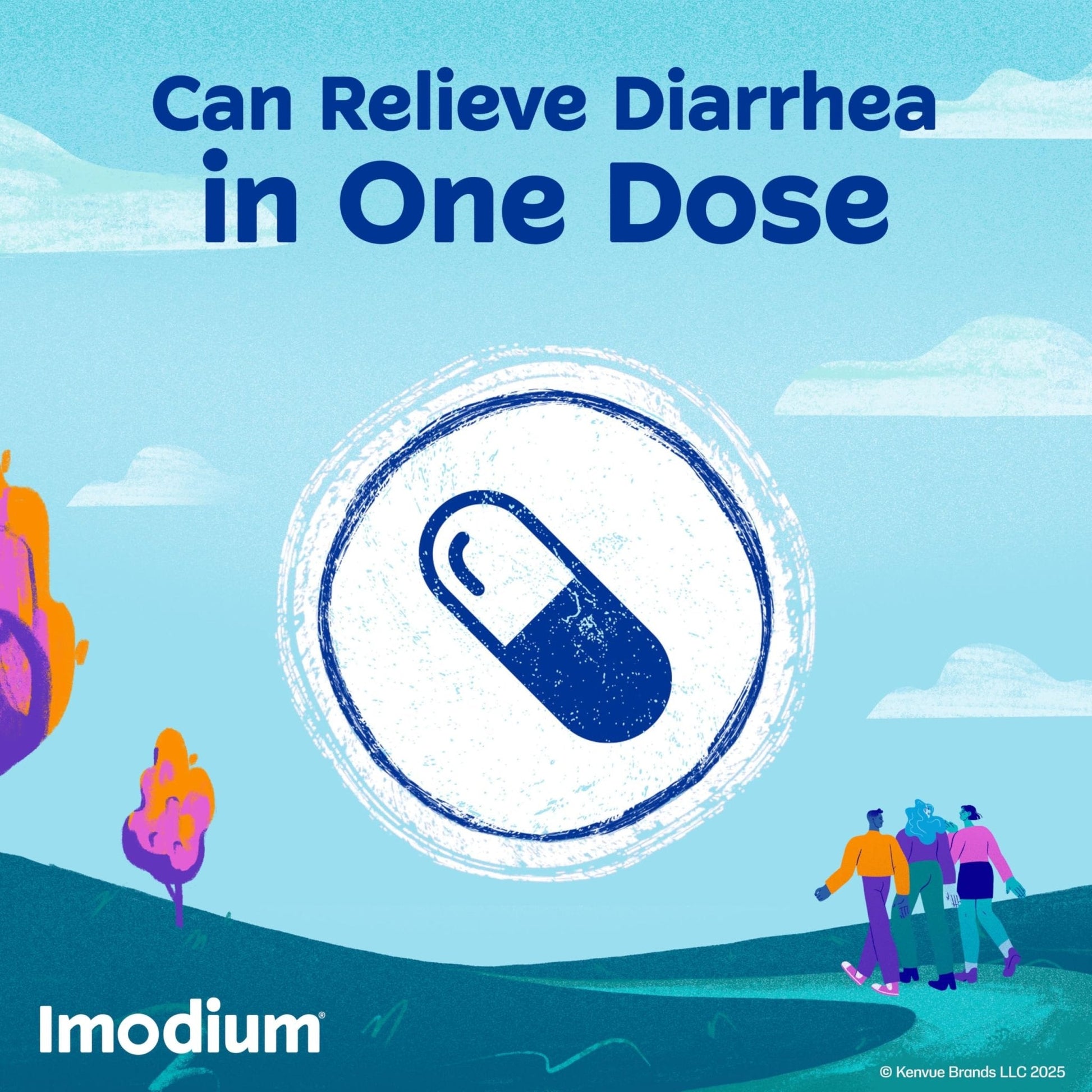 Imodium A-D Diarrhea Relief Caplets with Loperamide HCl, Anti-Diarrheal Medicine to Help Control Symptoms of Diarrhea Due to Acute, Traveler's Diarrhea, HSA/FSA Eligible, 24 ct - Maple Wellness Supplements