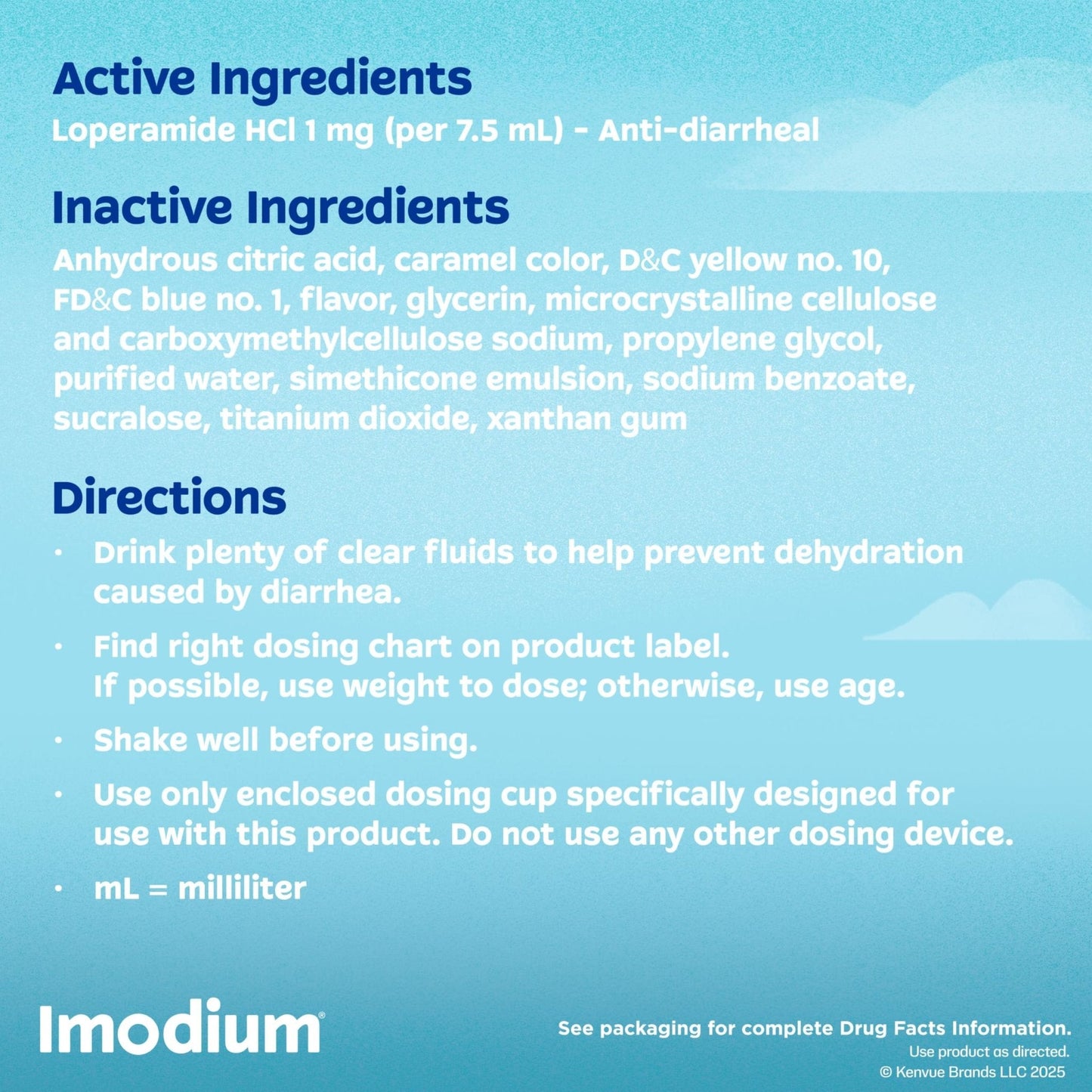 Imodium A-D Liquid Anti-Diarrheal Medicine with Loperamide HCl to Help Control Symptoms of Diarrhea Due to Acute, Traveler's Diarrhea, Mint Flavor, 8 fl. oz - Maple Wellness Supplements
