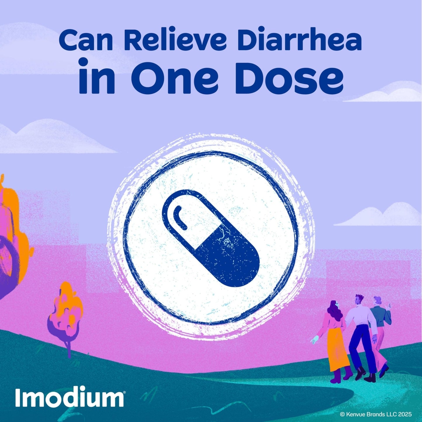 Imodium Multi-Symptom Relief Caplets, Loperamide Hydrochloride & Simethicone Anti-Diarrheal Medicine for the Relief of Diarrhea, Gas, Bloating, Cramps & Pressure, 18 ct - Maple Wellness Supplements
