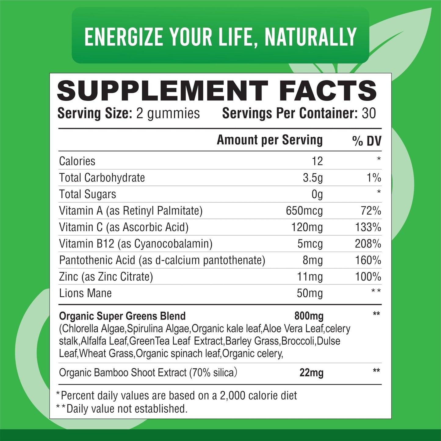 IMPACT Fiber Gummies for Adults, Women & Kids – Supergreens Veggies Daily High Fiber Gummies, for Gut Health & Immunity, Vegetarian Gummy Fiber Supplement, - Maple Wellness Supplements