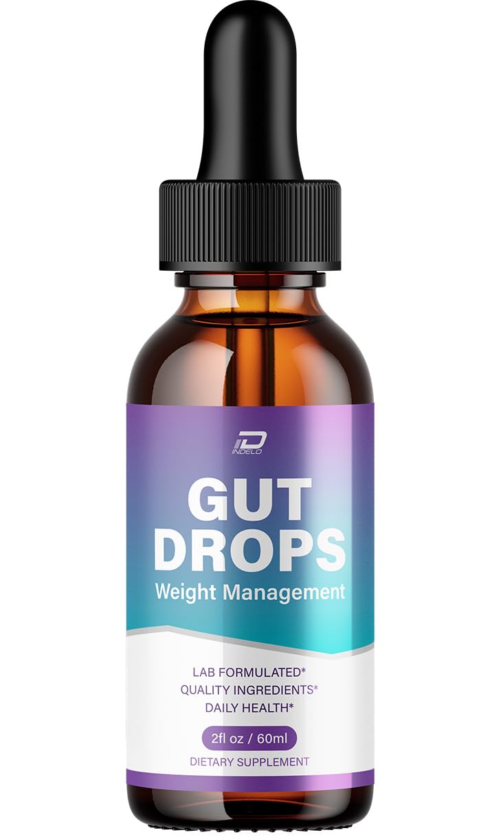 Indelo Gut Drops Healthy Formula – GutDrops All Natural Healthy Levels - Extra Strength Liquid, Reviews (1 Pack – 1 Month Supply) - Maple Wellness Supplements