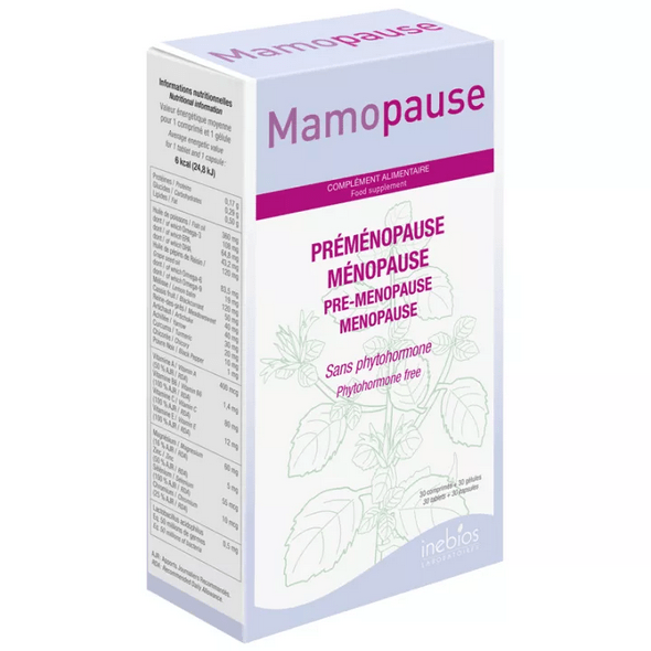 Inebios Mamopause Pre-menopause-Menopause 30 tablets - 30 capsules - Maple Wellness Supplements