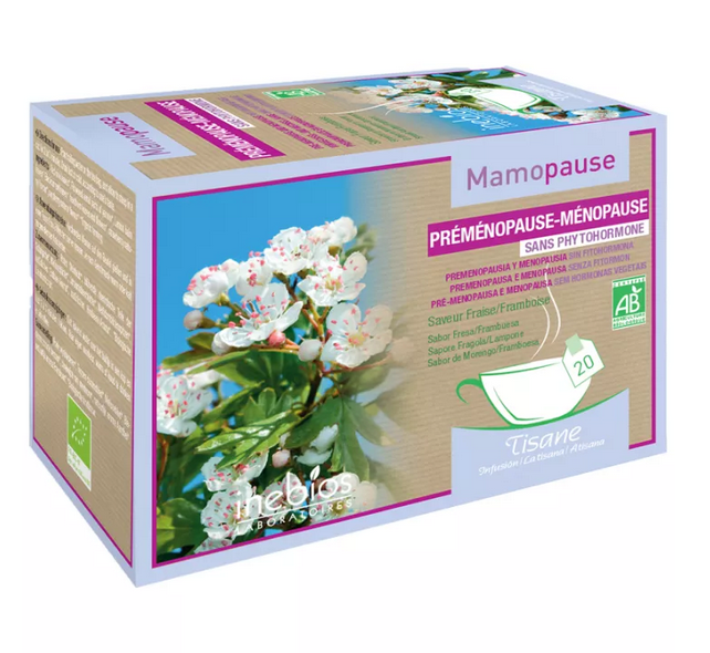 Inebios Mamopause Préménopause-Menopause Organic Herbal Tea 20 teabags - Maple Wellness Supplements
