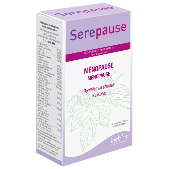 Inebios Serepause Menopause Hot Flushes 60 tablets - Maple Wellness Supplements