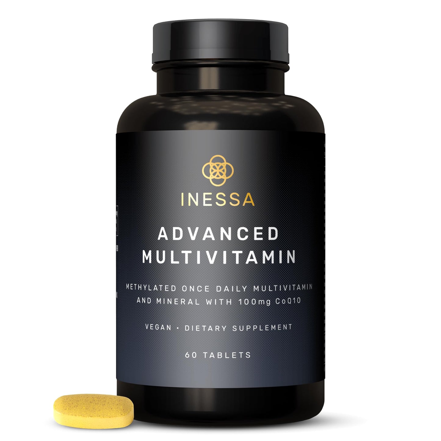 Inessa Methylated Multivitamin for Men and Women - Advanced Natural Daily Mens Multivitamins with CoQ10 100mg, Vitamins D3, K2, A, B Complex Vitamins - Maple Wellness Supplements