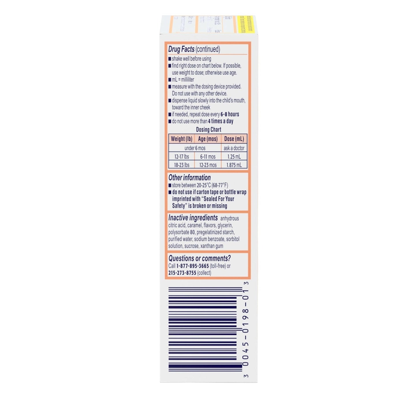 Infants’ Motrin Infant Ibuprofen Oral Suspension Concentrated Drops, NSAID Fever Reducer & Pain Reliever for Babies, Dye Free, Alcohol-Free, Berry Flavor, Includes Enclosed Syringe, 1 fl. oz - Maple Wellness Supplements