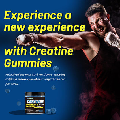 inGreens Creatine Monohydrate Gummies 6g per Serving, Sugar Free Creatine Supplements for Men & Women, Chewable Creatine for Muscle Growth, Strength, Energy - Maple Wellness Supplements