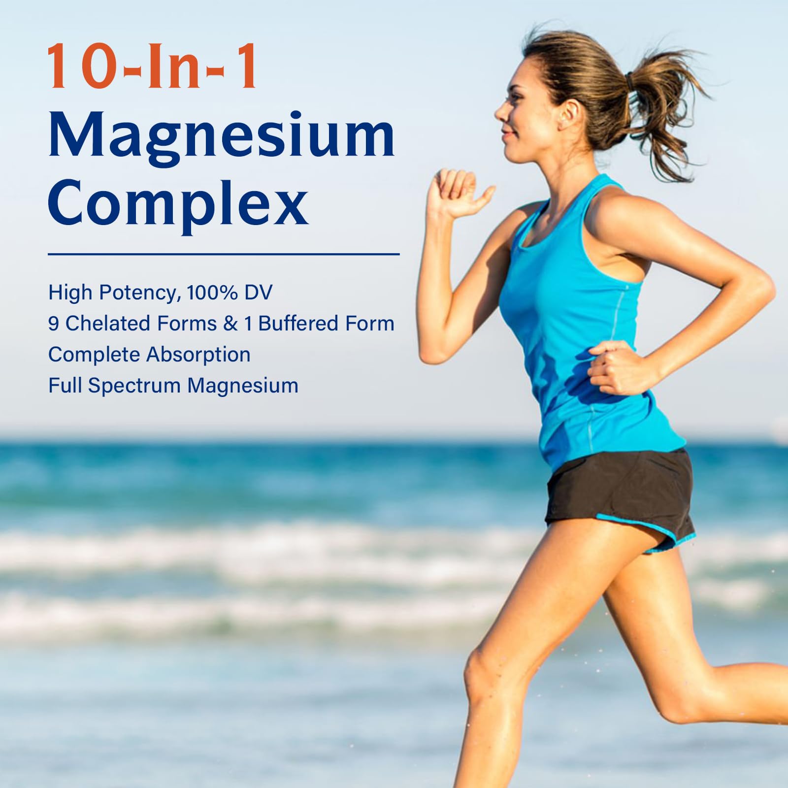 Innate Vitality 10-in-1 Magnesium Complex 960mg, 420mg Elemental Mag per Serving, with Magnesium Glycinate, Citrate, Malate, and More, Sleep, Digestion, Energy Support, 90 Vegan Caps - Maple Wellness Supplements