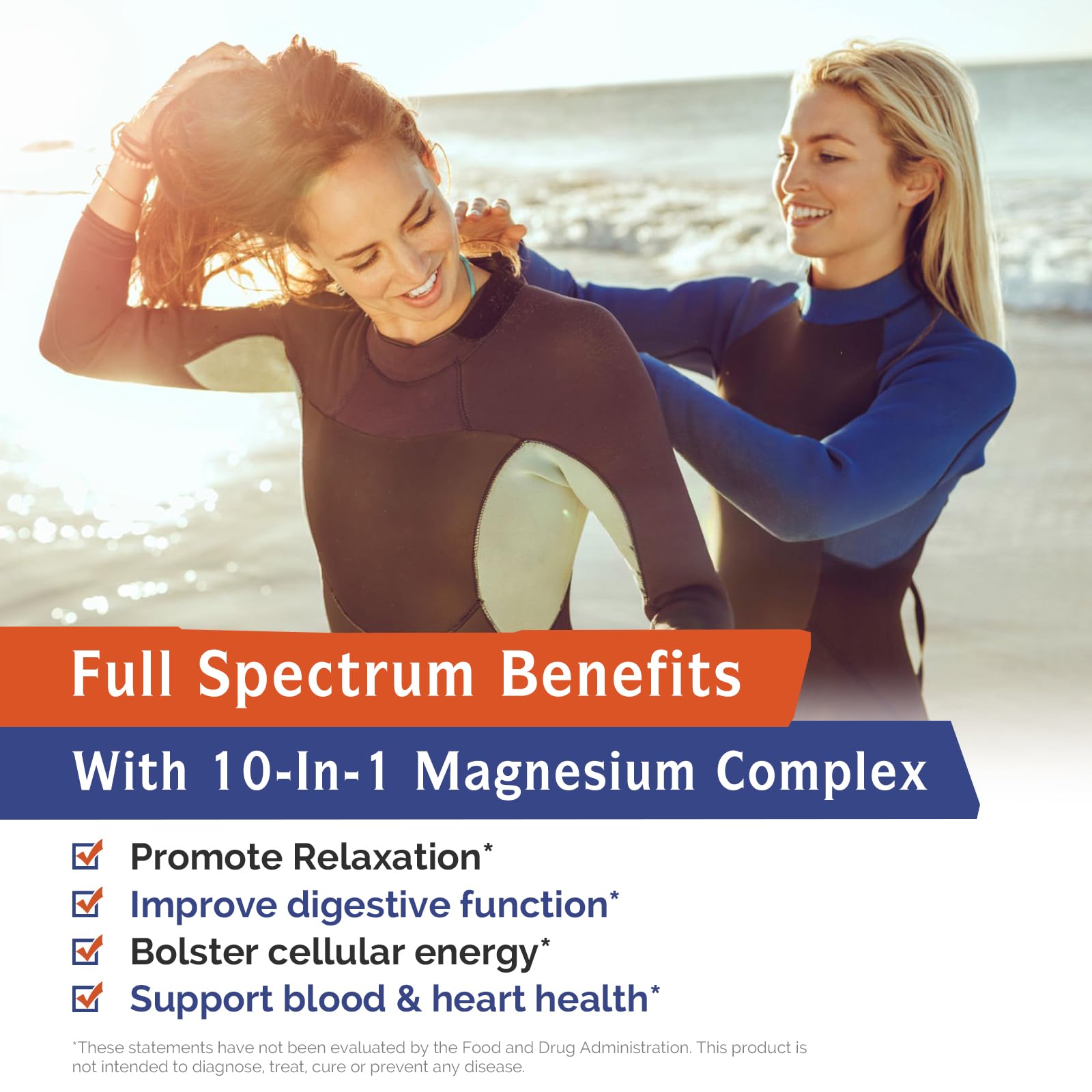 Innate Vitality 10-in-1 Magnesium Complex 960mg, 420mg Elemental Mag per Serving, with Magnesium Glycinate, Citrate, Malate, and More, Sleep, Digestion, Energy Support, 90 Vegan Caps - Maple Wellness Supplements