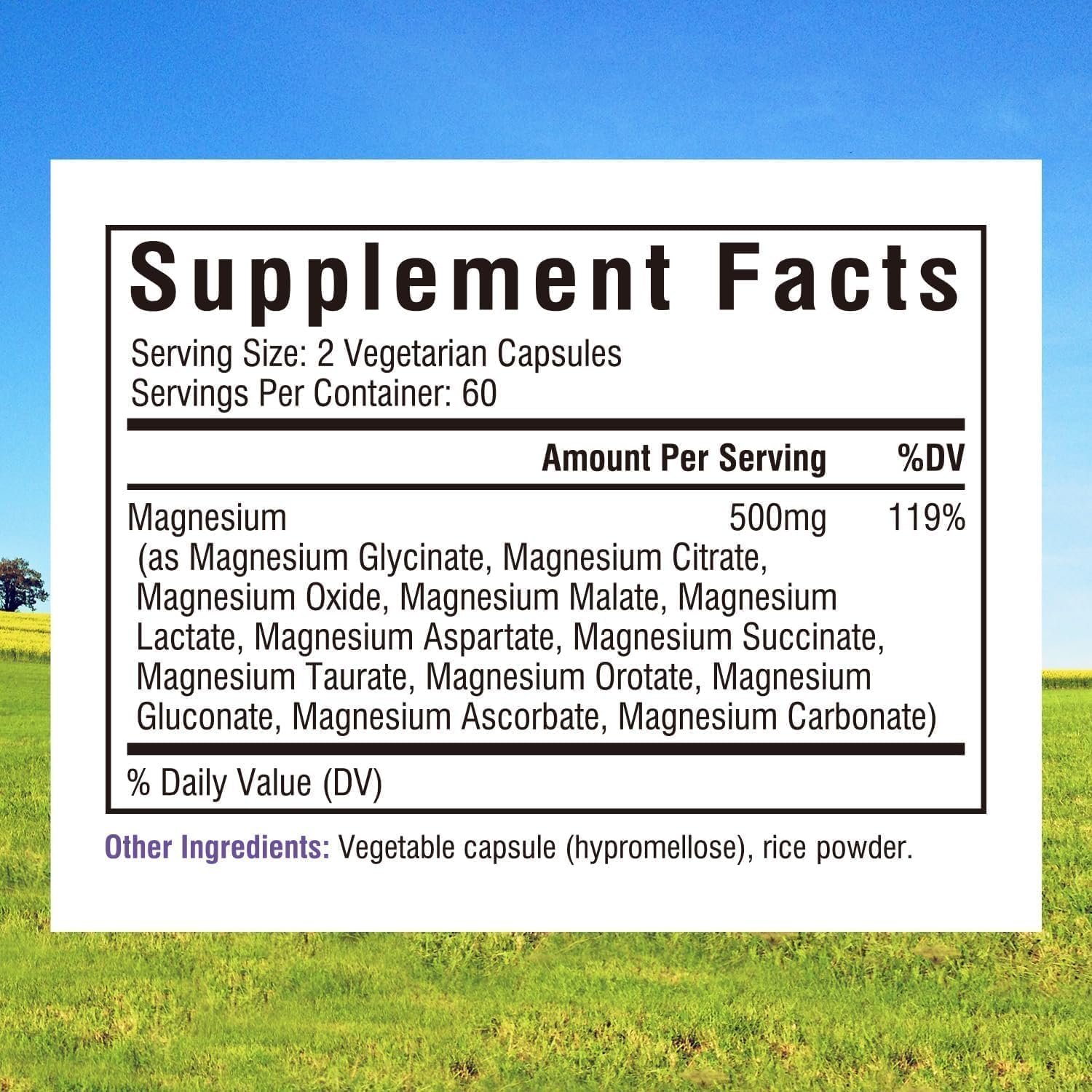 Innate Vitality 12-in-1 Magnesium Complex, 500 mg Elemental Mag, with Magnesium Glycinate Malate Taurate Aspartate & More, - Maple Wellness Supplements