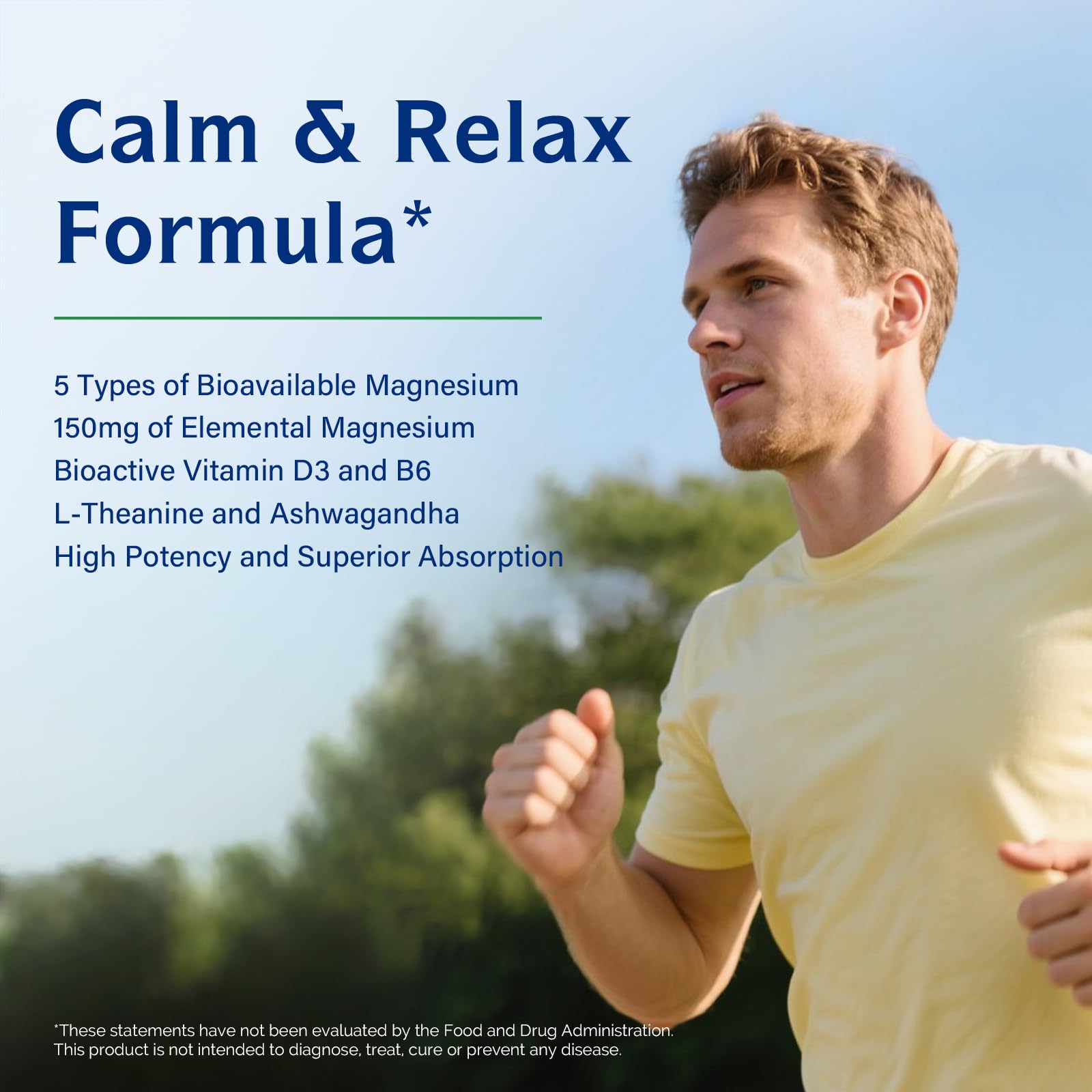Innate Vitality Magnesium Complex, Magnesium Glycinate Citrate Malate Taurate with Ashwagandha L-Theanine Vitamin D3 & B6, High Absorption, Full Spectrum, Bones Stress Sleep Support, 90 caps - Maple Wellness Supplements