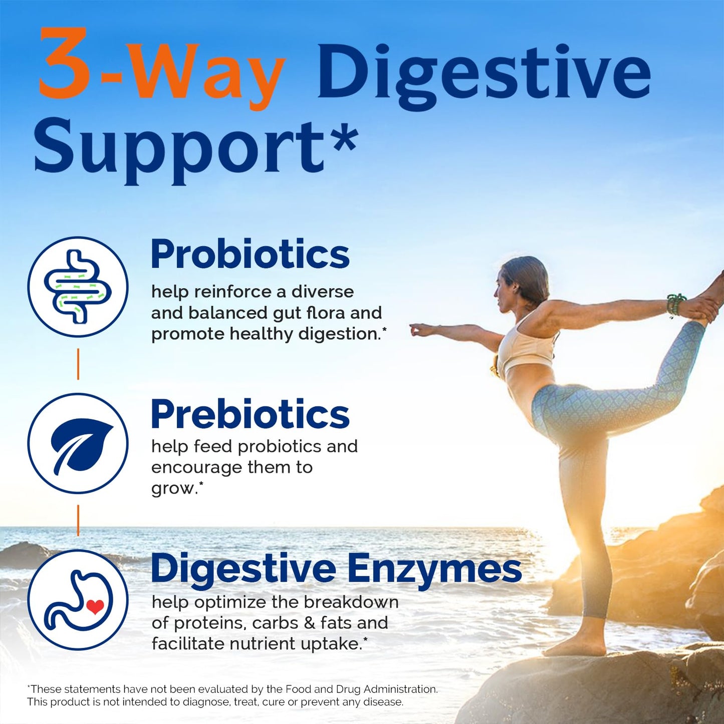 Innate Vitality Probiotics 120 Billion CFUs for Men & Women, 34 Strains with Prebiotics & Digestive Enzymes, Immune & Digestive Health - Maple Wellness Supplements
