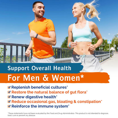 Innate Vitality Probiotics 120 Billion CFUs for Men & Women, 34 Strains with Prebiotics & Digestive Enzymes, Immune & Digestive Health - Maple Wellness Supplements