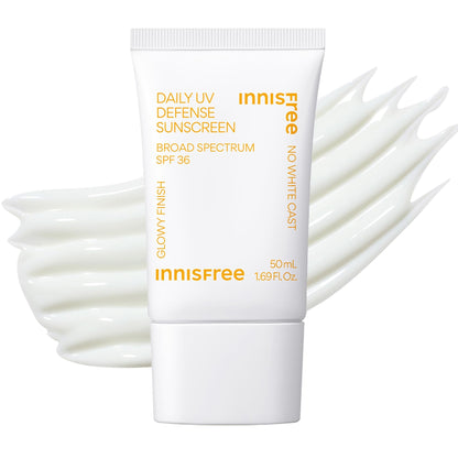 Innisfree Daily UV Defense SPF 36 – Korean Face Sunscreen, Invisible Finish, Broad Spectrum, - Maple Wellness Supplements