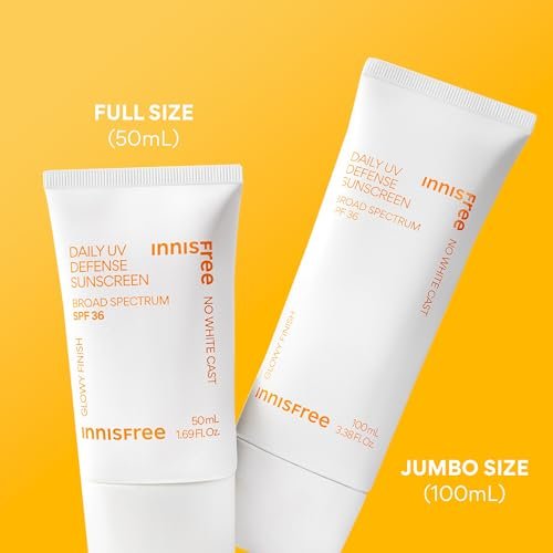 Innisfree Daily UV Defense SPF 36 – Korean Face Sunscreen, Invisible Finish, Broad Spectrum, - Maple Wellness Supplements
